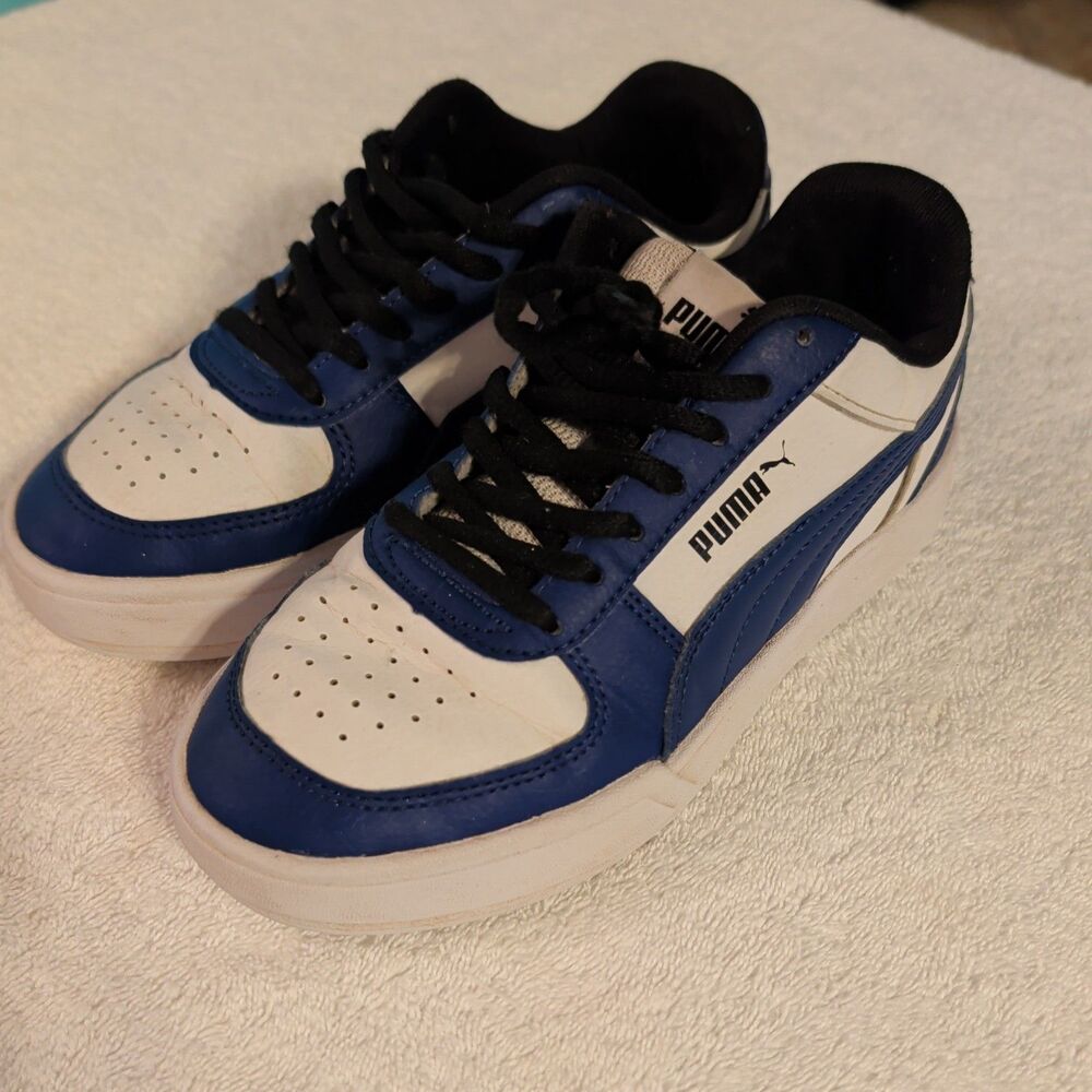 PUMA BOYS BLUE SHOE CARTER JR Boys Sz 4